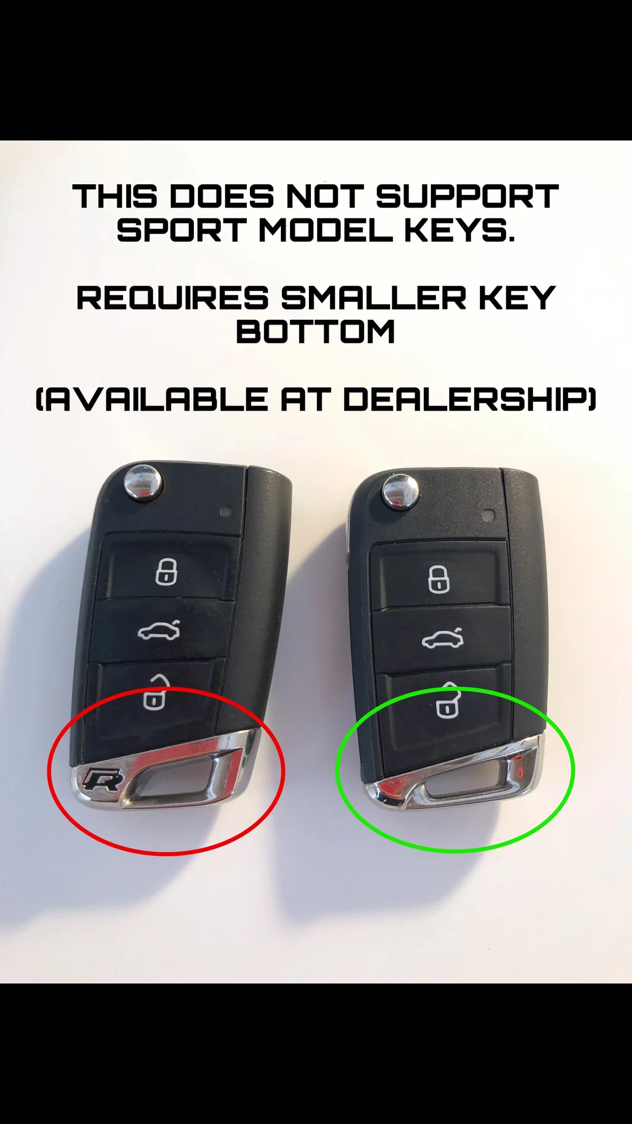 Volkswagen VW / Skoda / SEAT Carbon Fibre Key Cover (Red Or Black) - Image 6