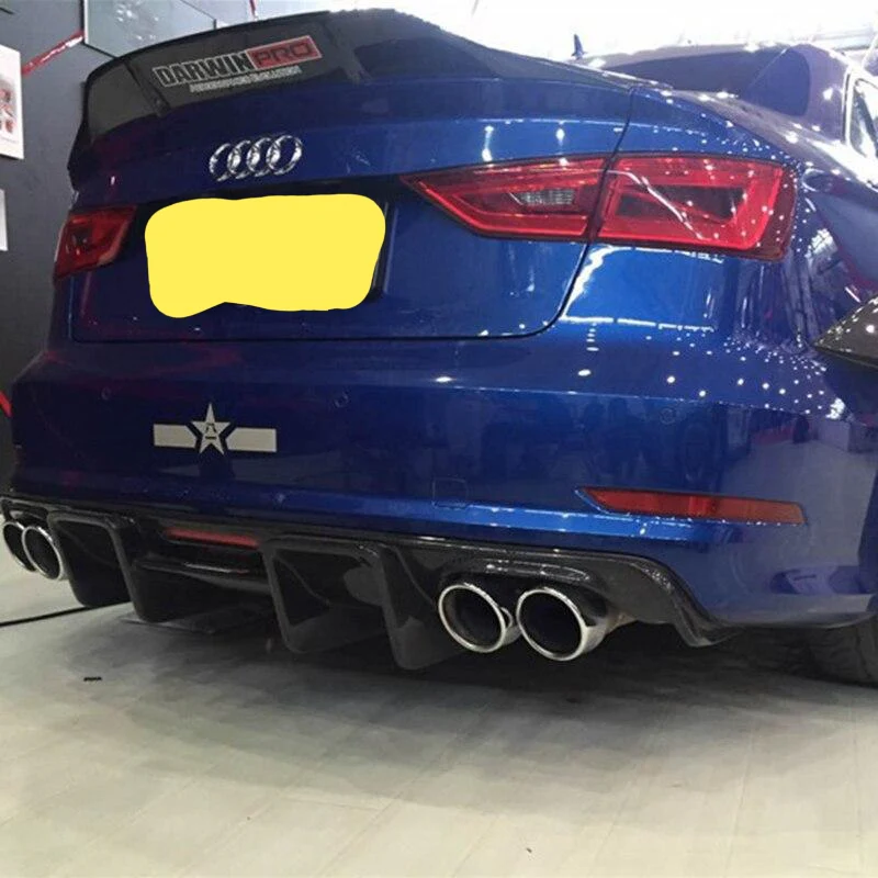 Audi A3 / S3 / RS3 Saloon Carbon Fibre Raised Boot Lip Spoiler - (2014 - 2018) - Image 4