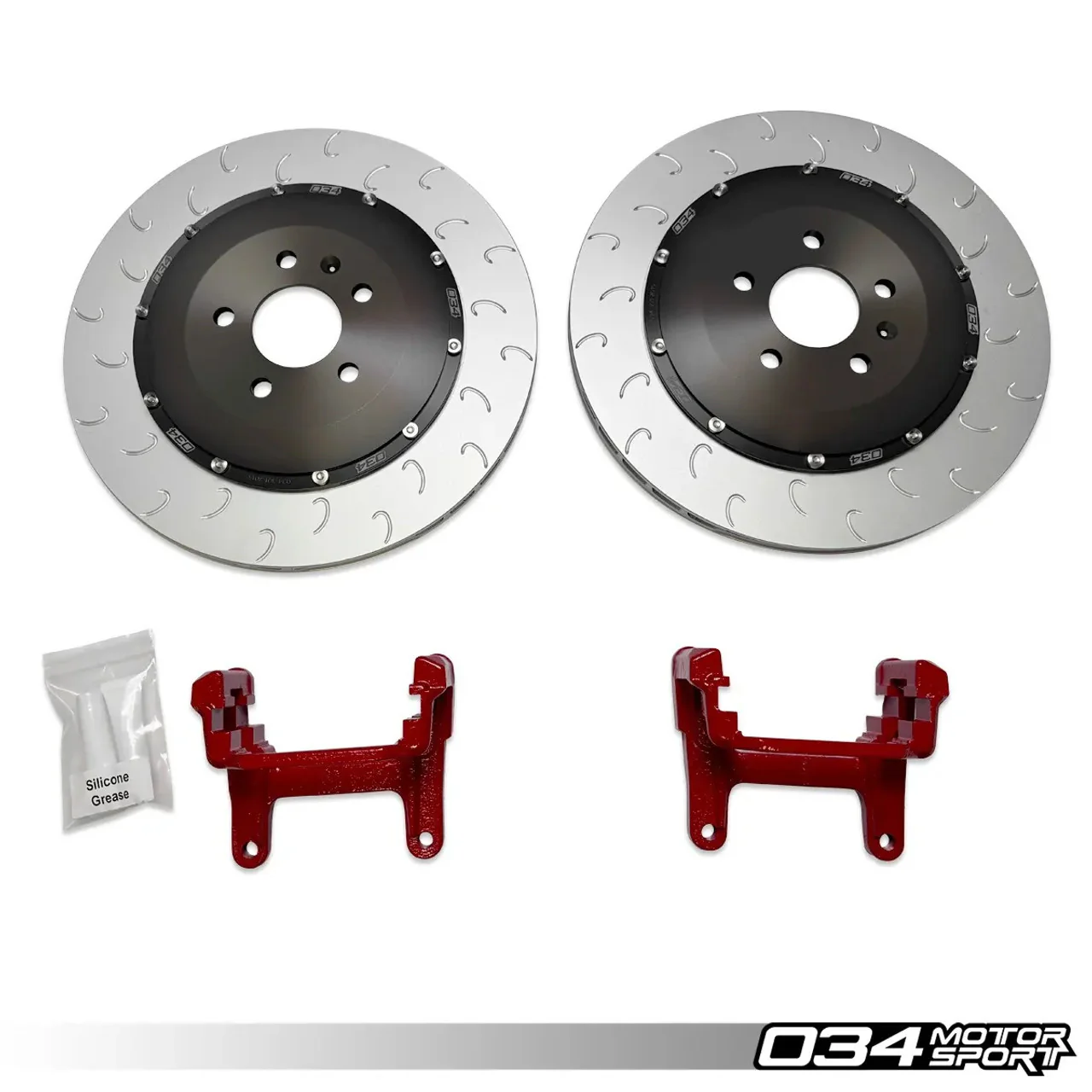 034 Motorsport - 2-Piece Floating Rear Brake Rotor 370mm Upgrade for B9/B9.5 Audi RS4/RS5