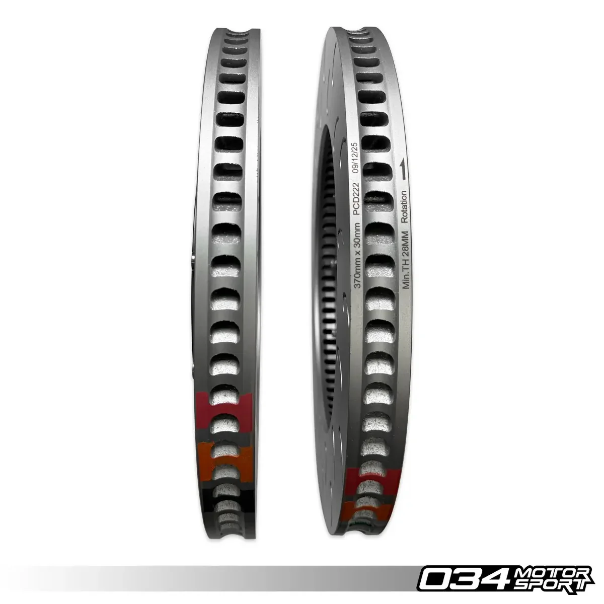 034 Motorsport 2-Piece Floating Rear Brake Rotor Upgrade for Audi RS6 & RS7 C8 - Image 2