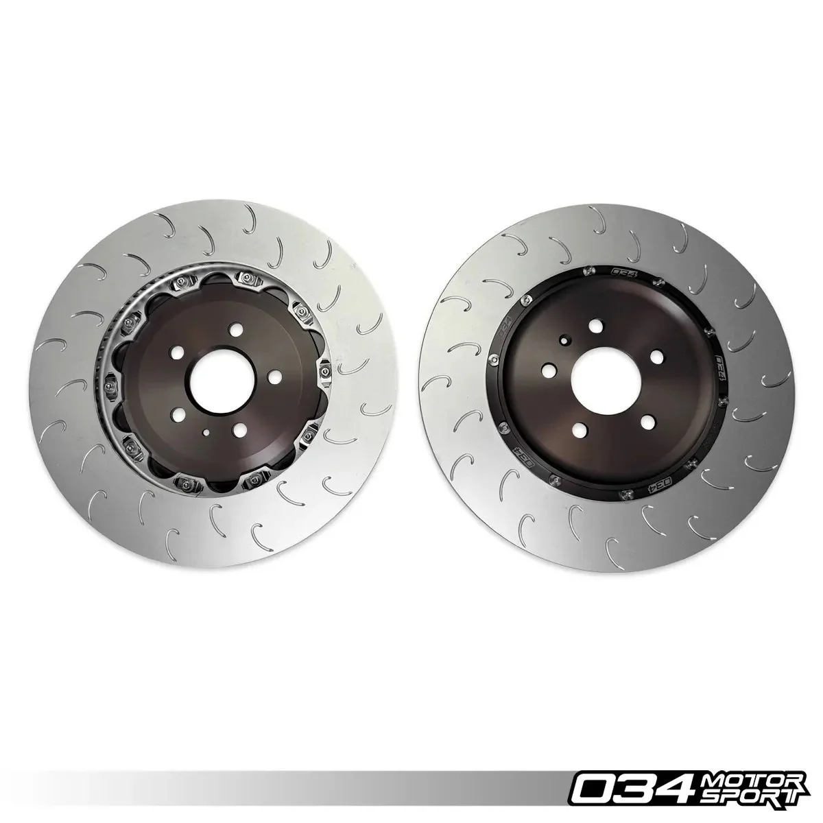 034 Motorsport 2-Piece Floating Rear Brake Rotor Upgrade for Audi RS6 & RS7 C8 - Image 3