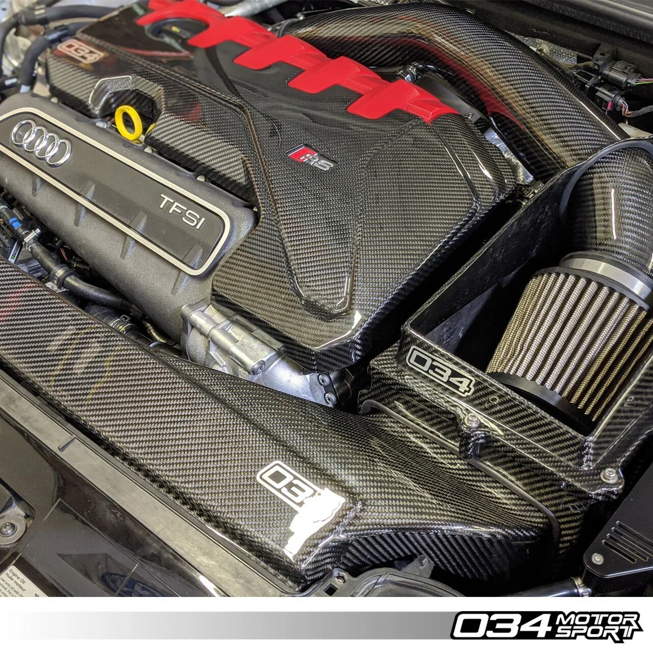 034Motorsport Carbon Fibre Engine Cover - RS3 8V/TTRS 8S - Image 5