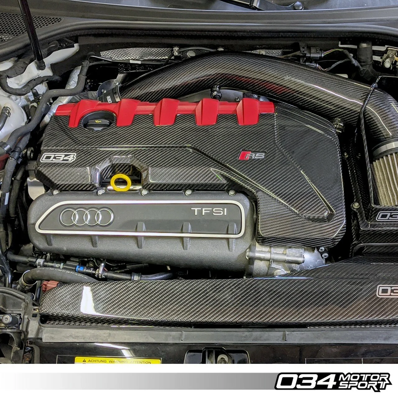 034Motorsport Carbon Fibre Engine Cover - RS3 8V/TTRS 8S - Image 6