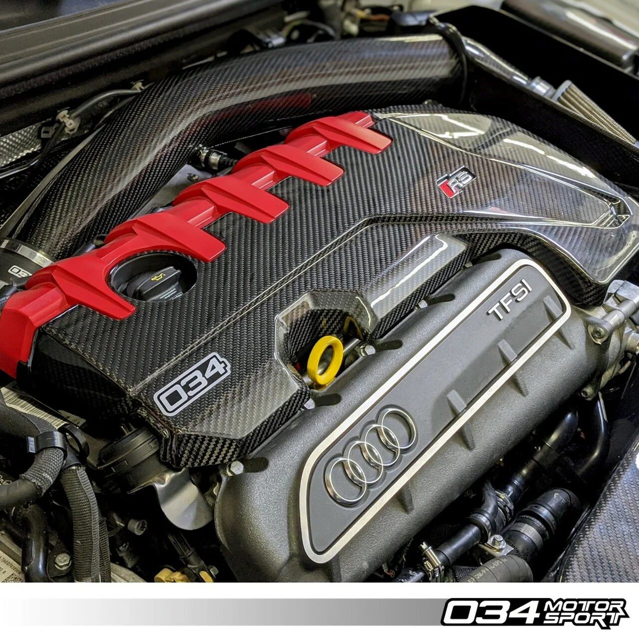 034Motorsport Carbon Fibre Engine Cover - RS3 8V/TTRS 8S - Image 7