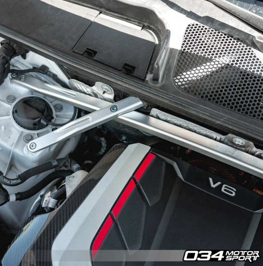 034Motorsport Front Strut Brace Billet Aluminium - B9 Q5/SQ5 - Image 4