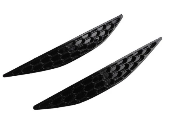 Honeycomb Style Rear Reflector Strip Covers in Gloss Black for Volkswagen Golf MK7 & MK7.5 (2013-2019) - Image 3