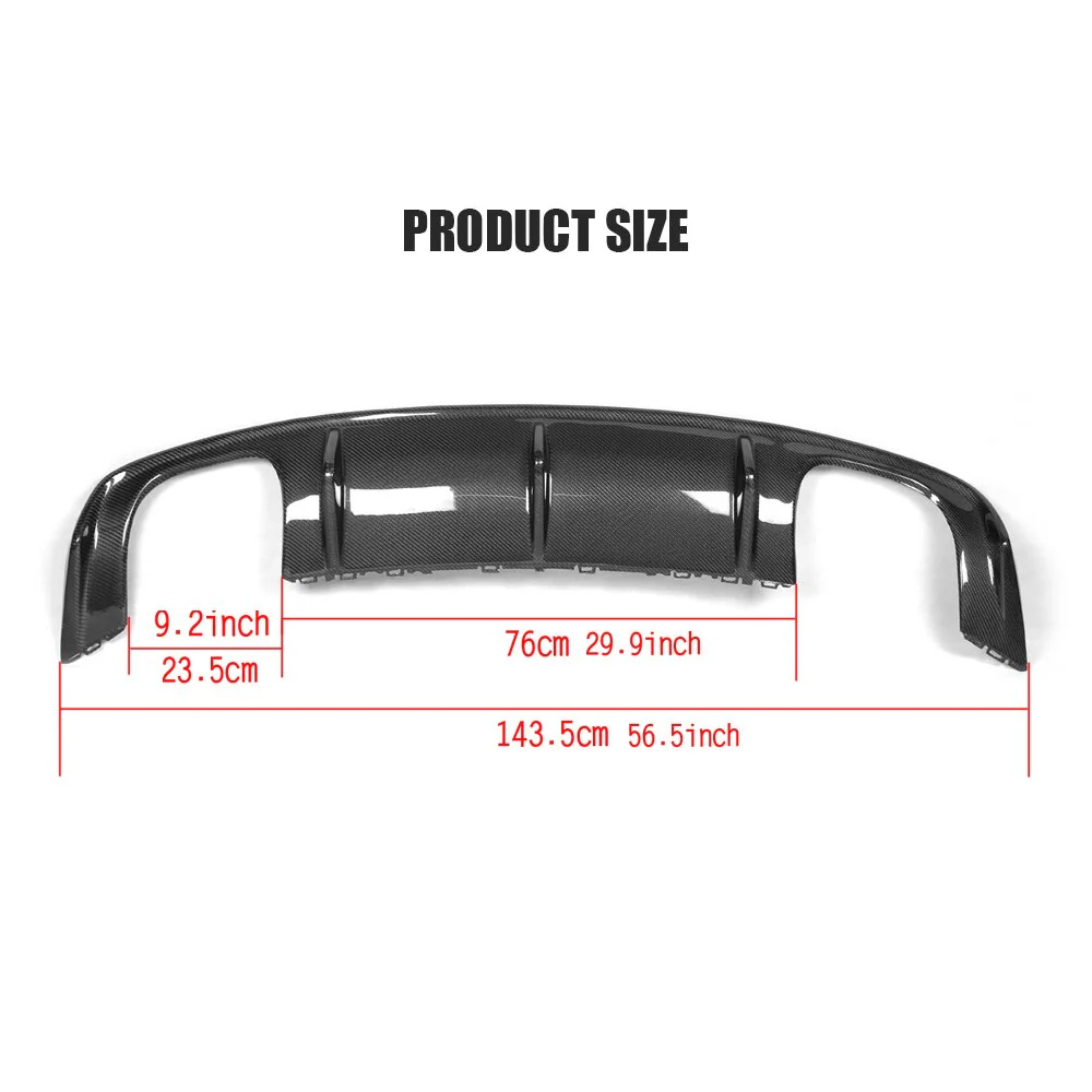 Audi S3 Sedan Carbon Fibre Lightweight Rear Diffuser (2013-2016) - Image 6