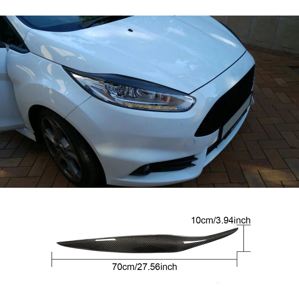 Ford Fiesta Carbon Fibre Headlight Eyebrows MK7 / MK7.5 (2010-2017 Models) - Image 7