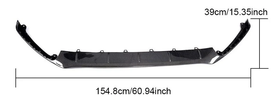 Ford Focus RS Carbon Fibre Front Splitter - Gloss (2016-2019) - Image 4
