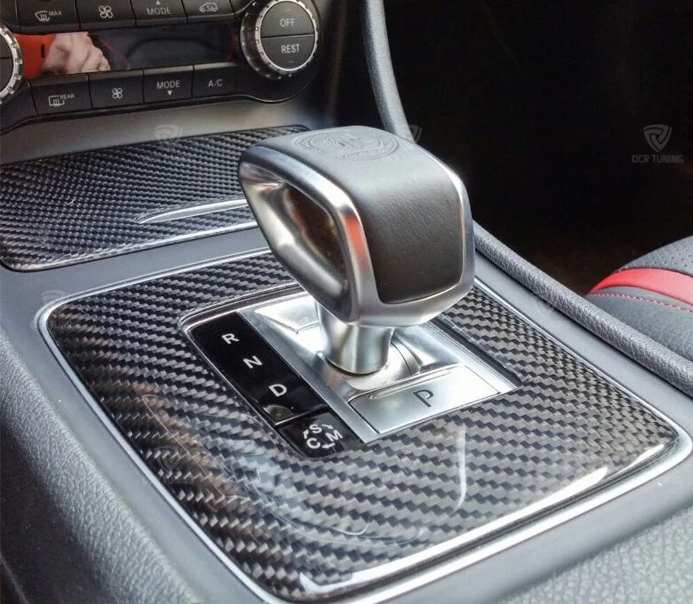 Mercedes A45 / CLA45 / GLA45 AMG Carbon Fibre Gear Selector Surround And Ash Tray Cover Trim.