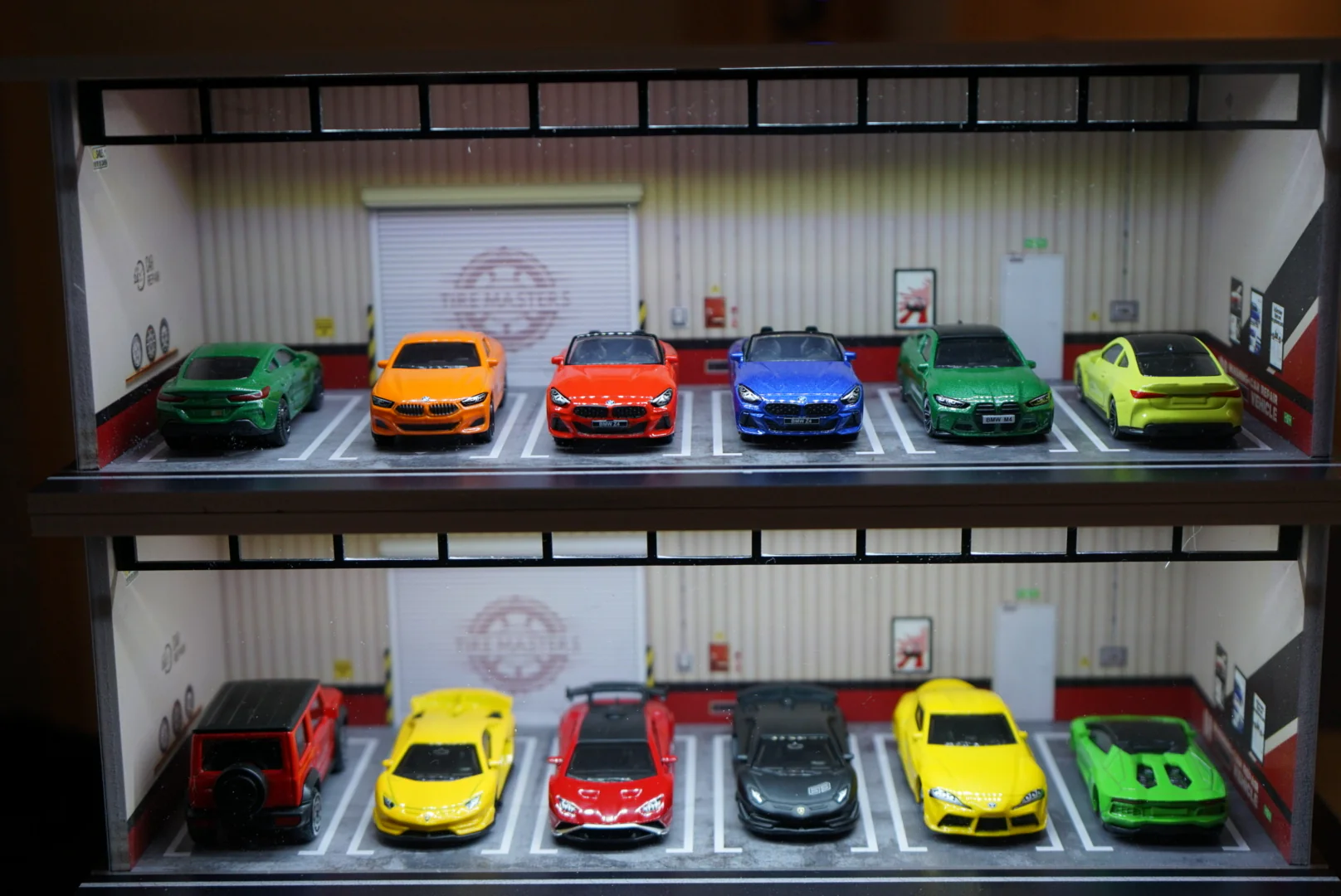 1/64 Scale Model Car Stackable Display Case With LED Lighting (Multiple Themes) - Image 3