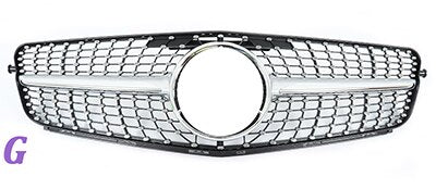 Mercedes Benz C-Class Diamond Style Front Grille (2008-2014) - Image 7