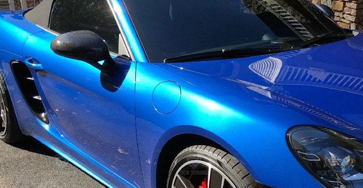 Porsche Boxster / Cayman 718 Genuine Carbon Fibre Mirror Replacement Covers (2016-UP) LHD ONLY