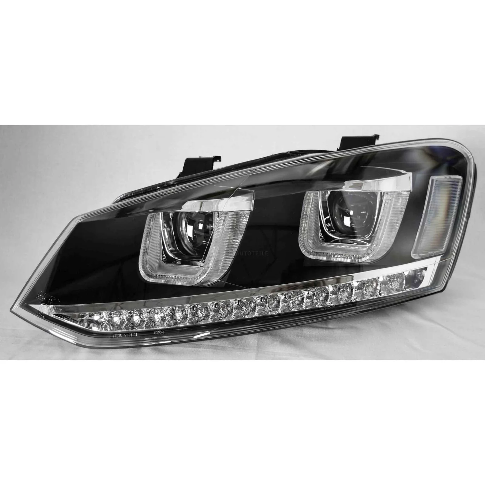 VOLKSWAGEN POLO 6C/6R LED DEVIL HEADLIGHTS - BLACK CASING (2009-2017 MODELS) - Image 3