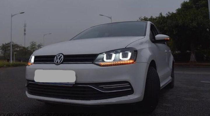 VOLKSWAGEN POLO 6C/6R LED DEVIL HEADLIGHTS - BLACK CASING (2009-2017 MODELS) - Image 4