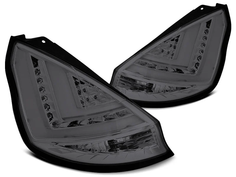 Ford Fiesta MK7.5 LED Custom Tail Lights (2013-2017) SMOKED - Image 3