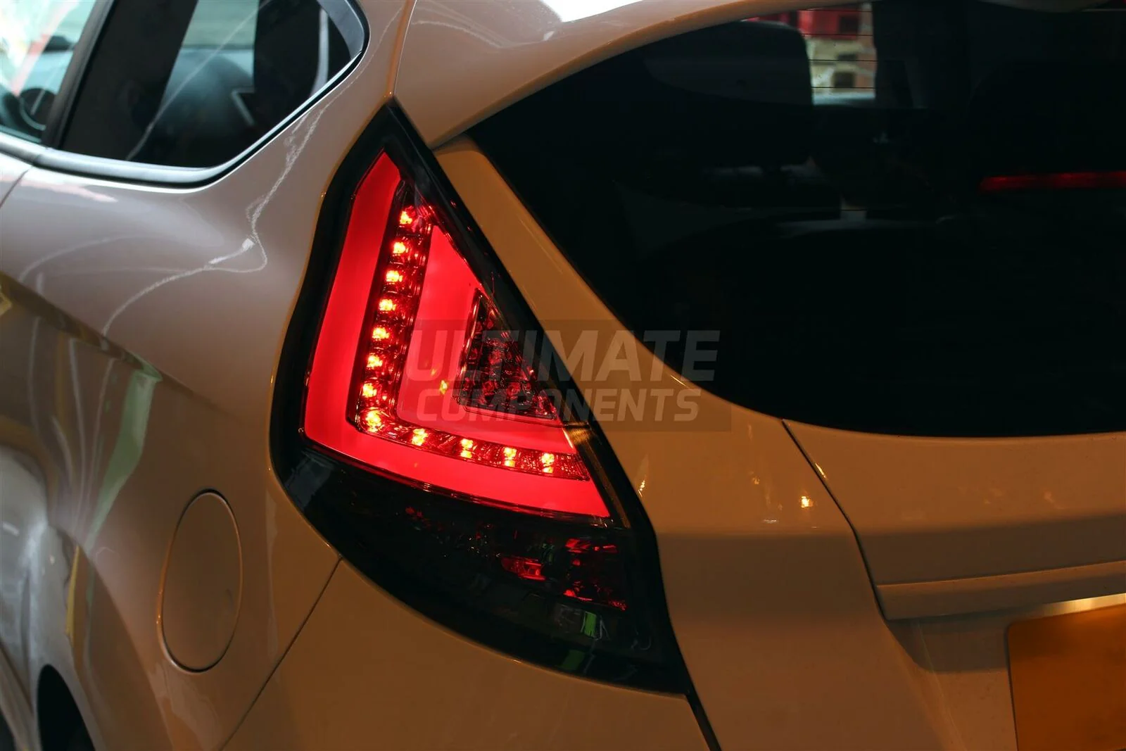 Ford Fiesta MK7.5 LED Custom Tail Lights (2013-2017) SMOKED - Image 5