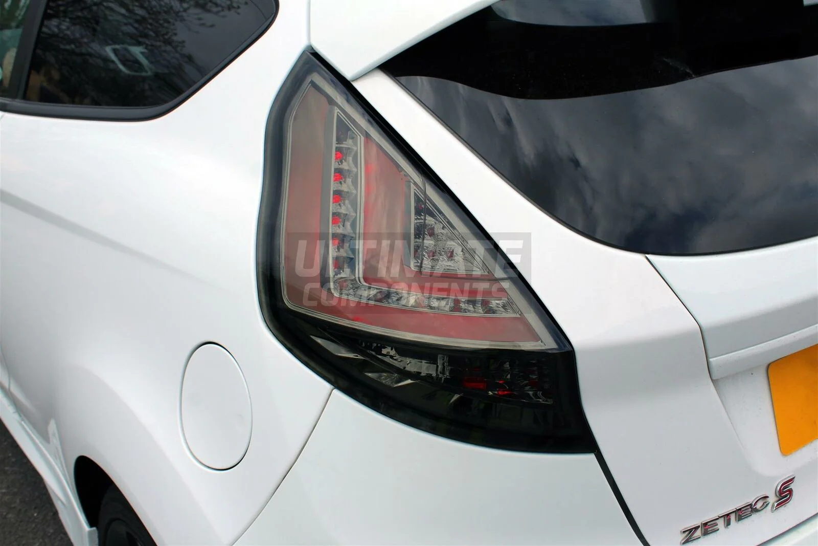 Ford Fiesta MK7.5 LED Custom Tail Lights (2013-2017) SMOKED - Image 6