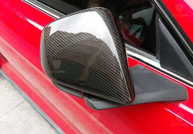 Ford Mustang Carbon Fibre Wing Mirror Add On Covers (2008 - UP) American & Euro Models - Image 3