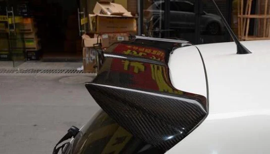 Volkwagen Polo MK5 6R / 6C Gloss Black / Carbon Fibre Slick Spoiler (2009 - 2017 Models) - Image 7