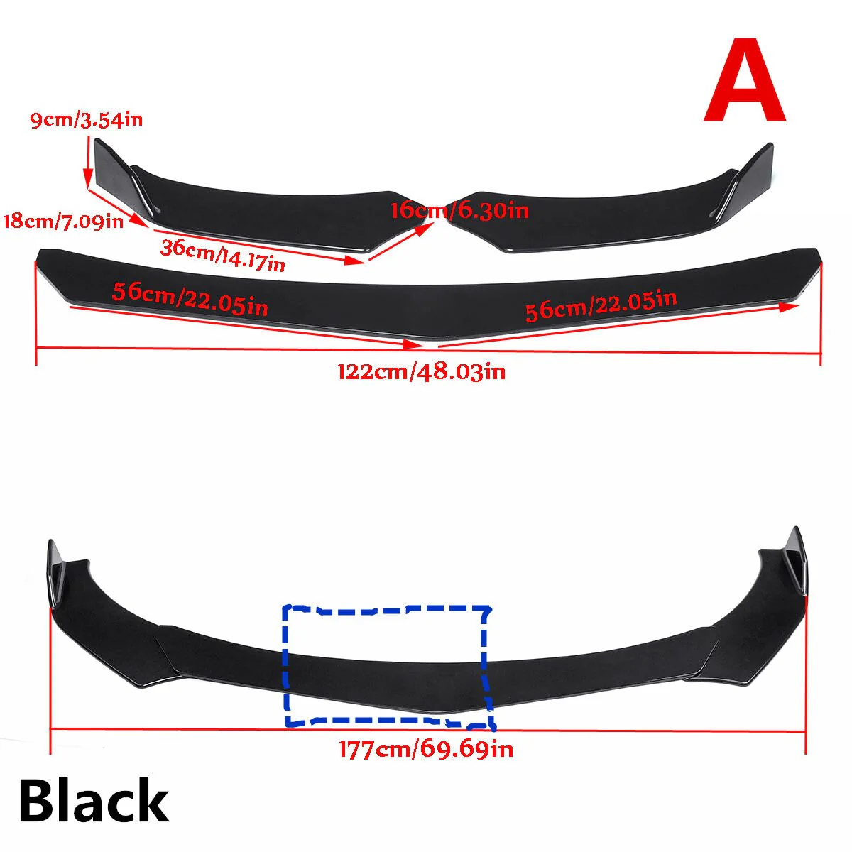 Universal Car Bumper Splitter (Fits Most Cars) - Image 5