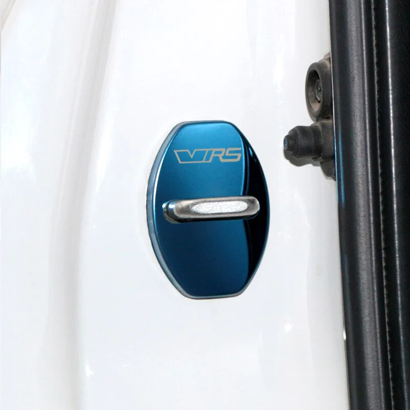 Skoda VRS 4x Car Door Lock Covers For Octavia / Rapid / Superb / Fabia - Image 3