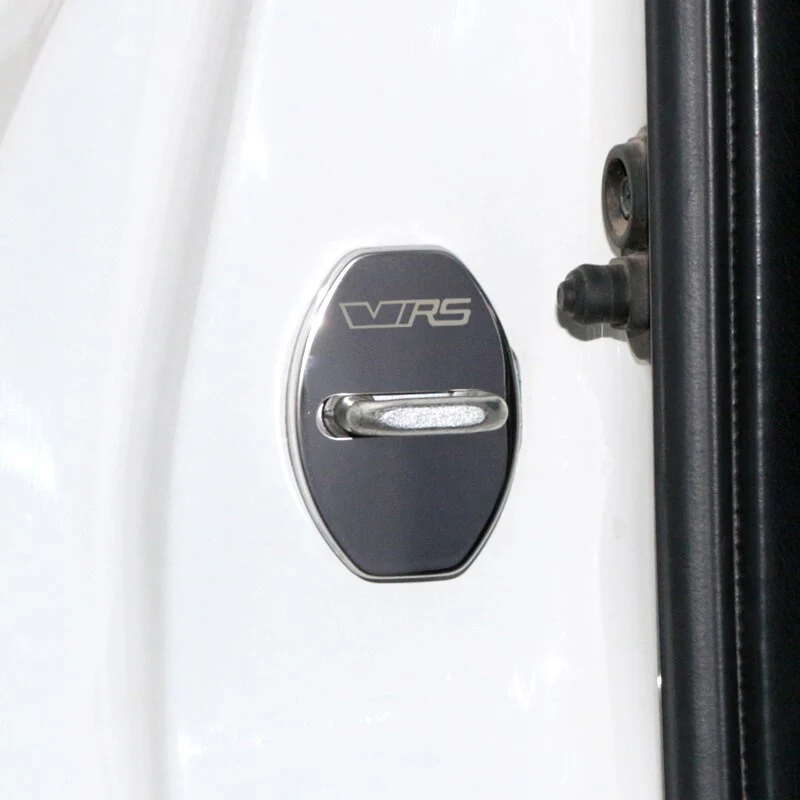 Skoda VRS 4x Car Door Lock Covers For Octavia / Rapid / Superb / Fabia - Image 5