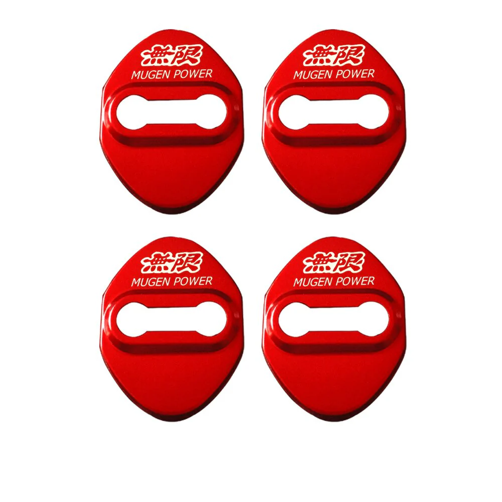 Mugen Power 4x Car Door Lock Covers For Honda - Image 2