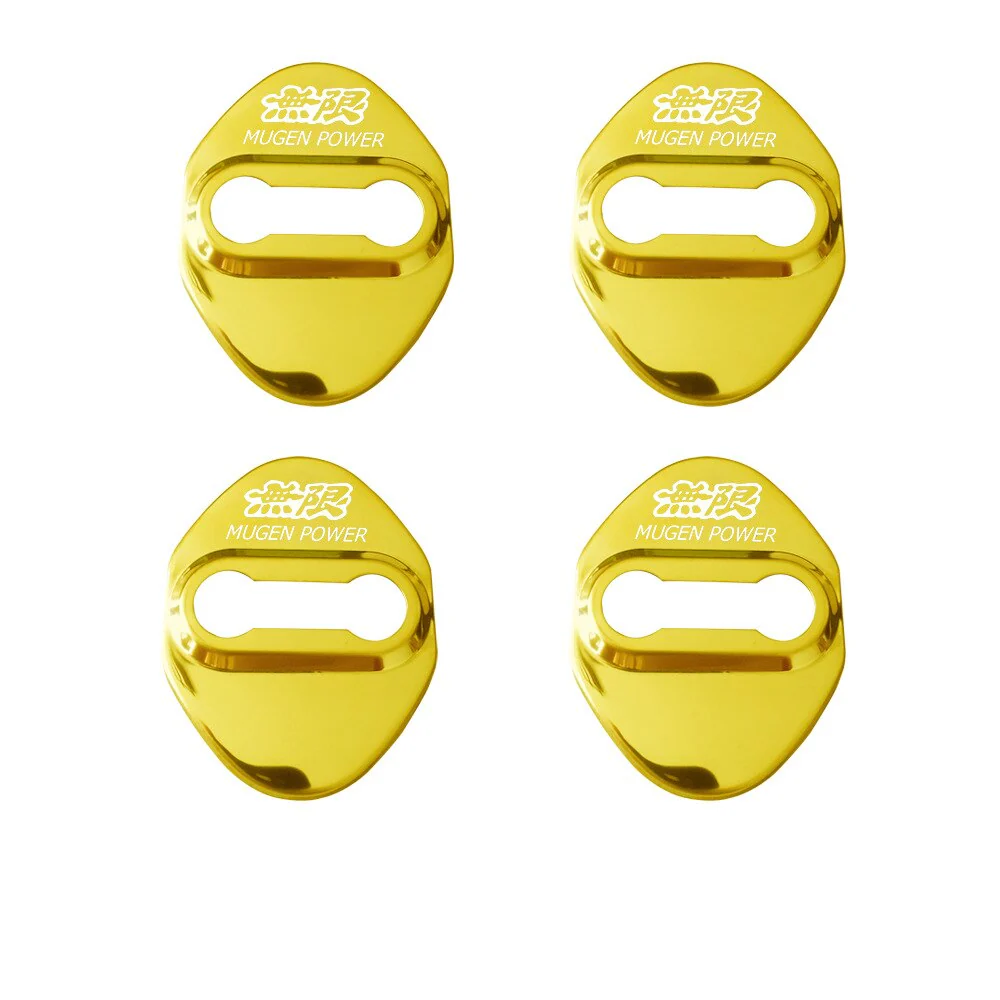 Mugen Power 4x Car Door Lock Covers For Honda - Image 5