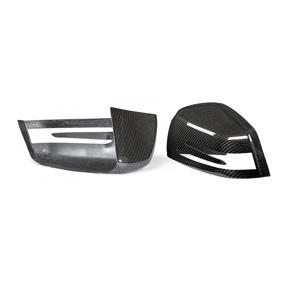 Mercedes Benz Carbon Fibre / Gloss Black Wing Mirror Covers For A / B / C / E / S  / CLS / GLK Class - Image 2