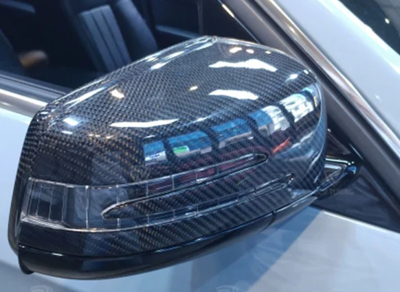 Mercedes Benz Carbon Fibre / Gloss Black Wing Mirror Covers For A / B / C / E / S  / CLS / GLK Class - Image 4