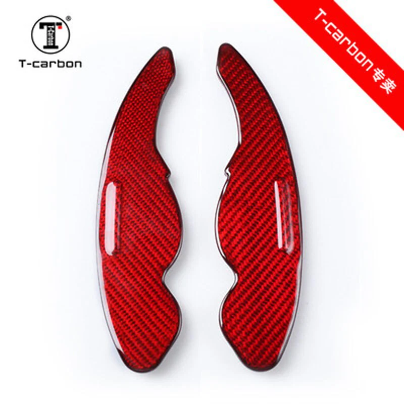 Range Rover Carbon Fibre Paddle Shifter Extensions For SPORT / EVOQUE (Red or Black) - Image 3