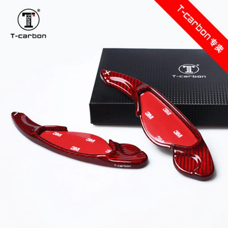 Range Rover Carbon Fibre Paddle Shifter Extensions For SPORT / EVOQUE (Red or Black) - Image 7