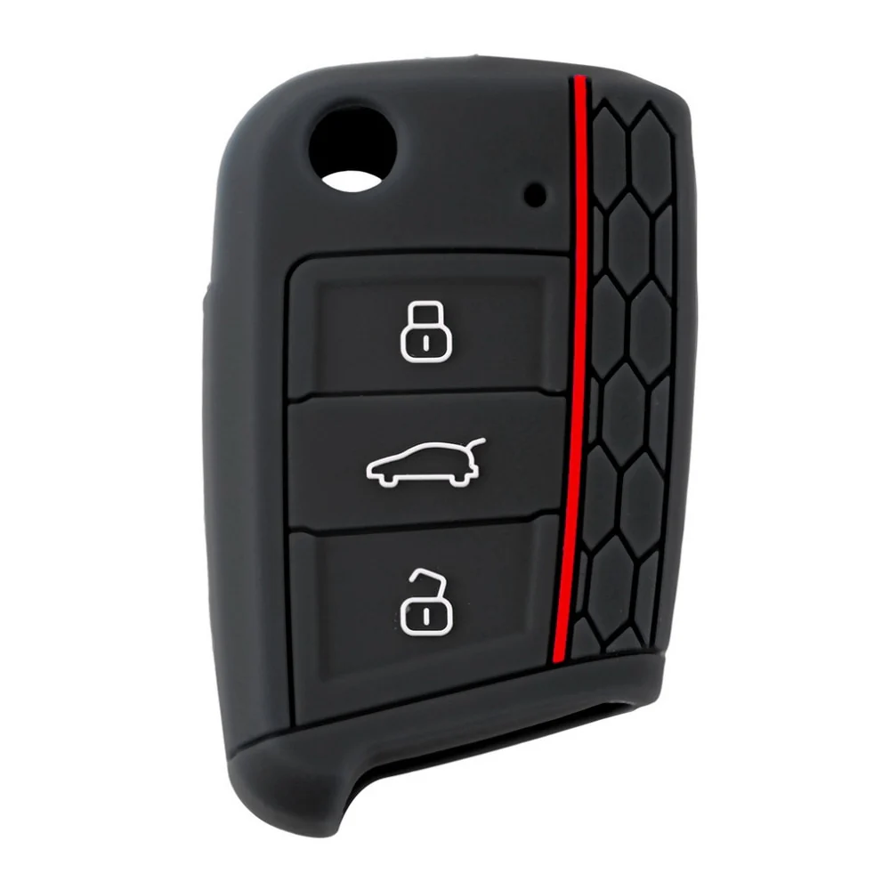 Volkswagen Polo / Golf Silicone GTI Colour Key Cover (Small Key Bottom)