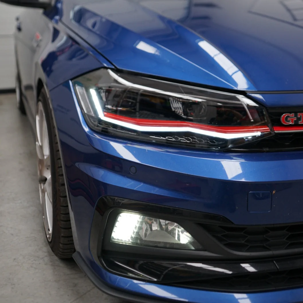 Volkswagen Polo MK6 AW CUSTOM All LED Headlights With Light Show And Dynamic Indicators (2018 - 2022) (All LED Light Show Headlight) - Image 2