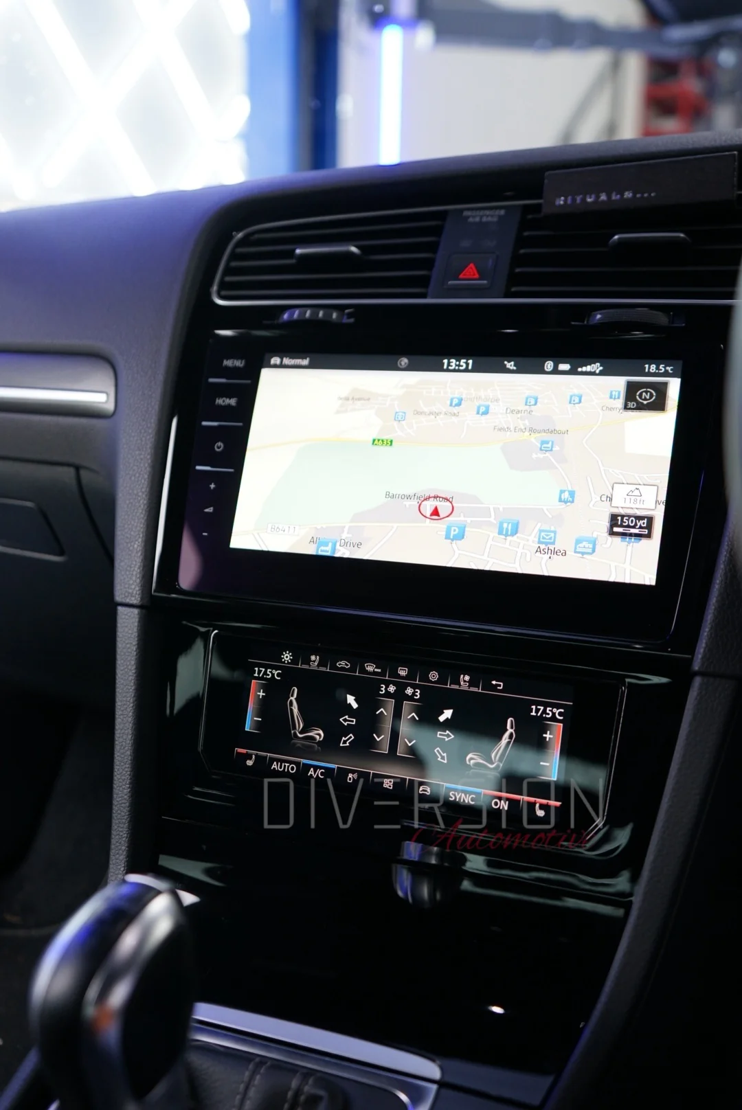 VW Volkswagen Golf MK7 / MK7.5 (2013 - 2020) - 6.9''Touch Screen LCD A/C Climate Control Panel - Image 4