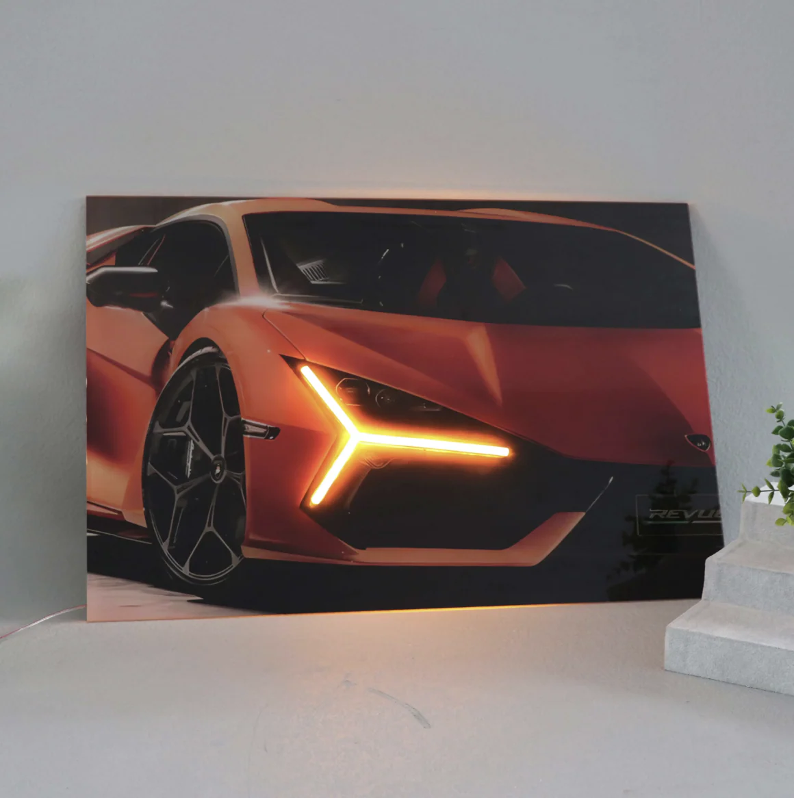 Custom LED Gloss Car Canvas Wall Art - Customise Yours / 60x40cm - DIVERSION - Image 2