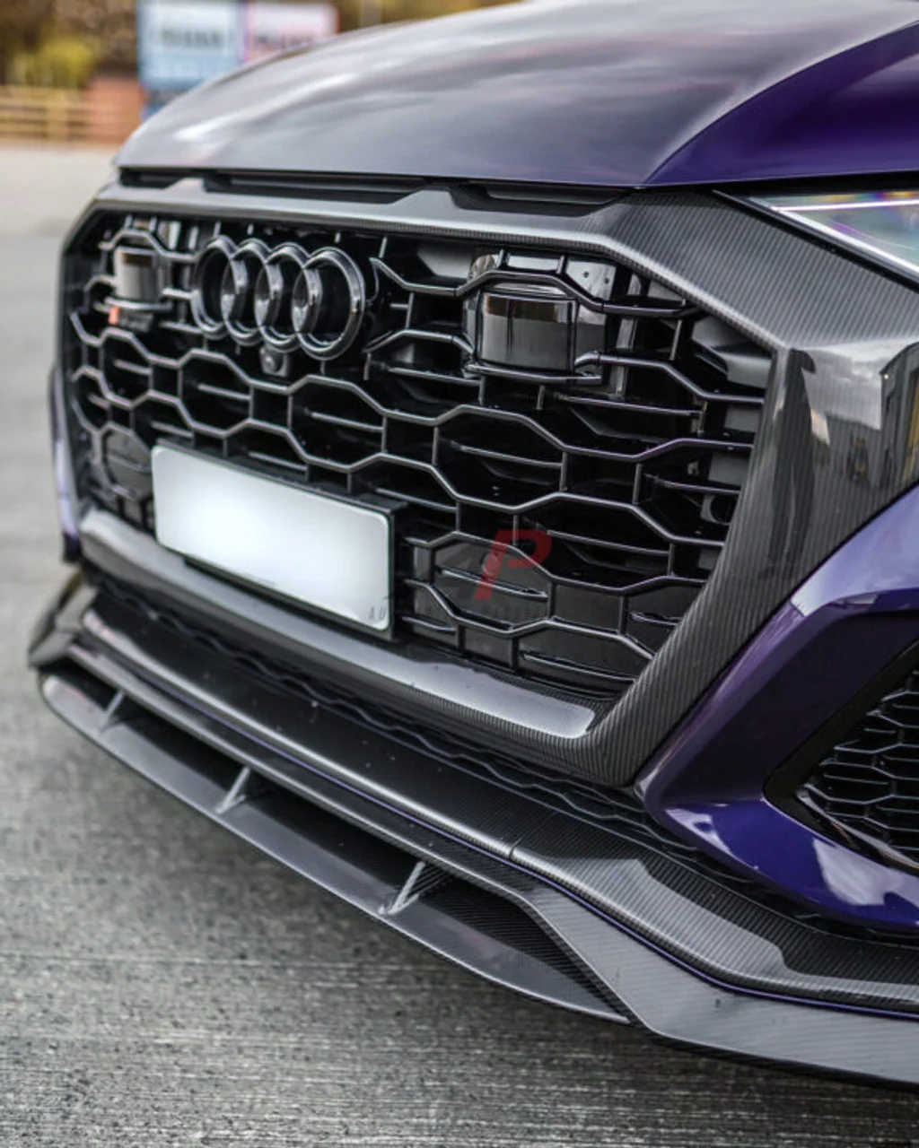 AP Design Carbon Fibre Front Splitter Gloss Twill Carbon - RSQ8 - Image 2