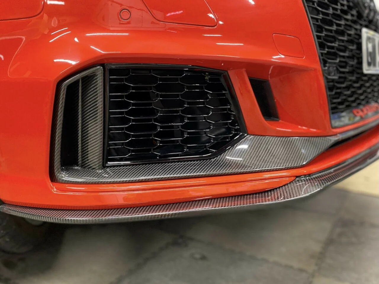 AP Design Dry Carbon Front Bumper Trims - RS3 8V FL - Image 2