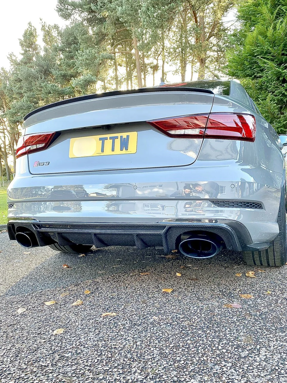 AP Design Rear Carbon Fibre Diffuser - RS3 8V Sedan - Image 2