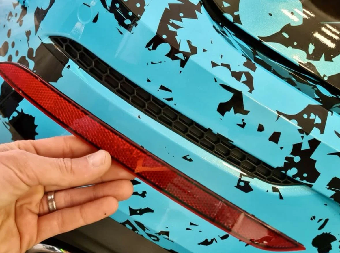 AP Design Rear Reflector Honeycomb Inserts - Golf MK8 Inc. GTI/R