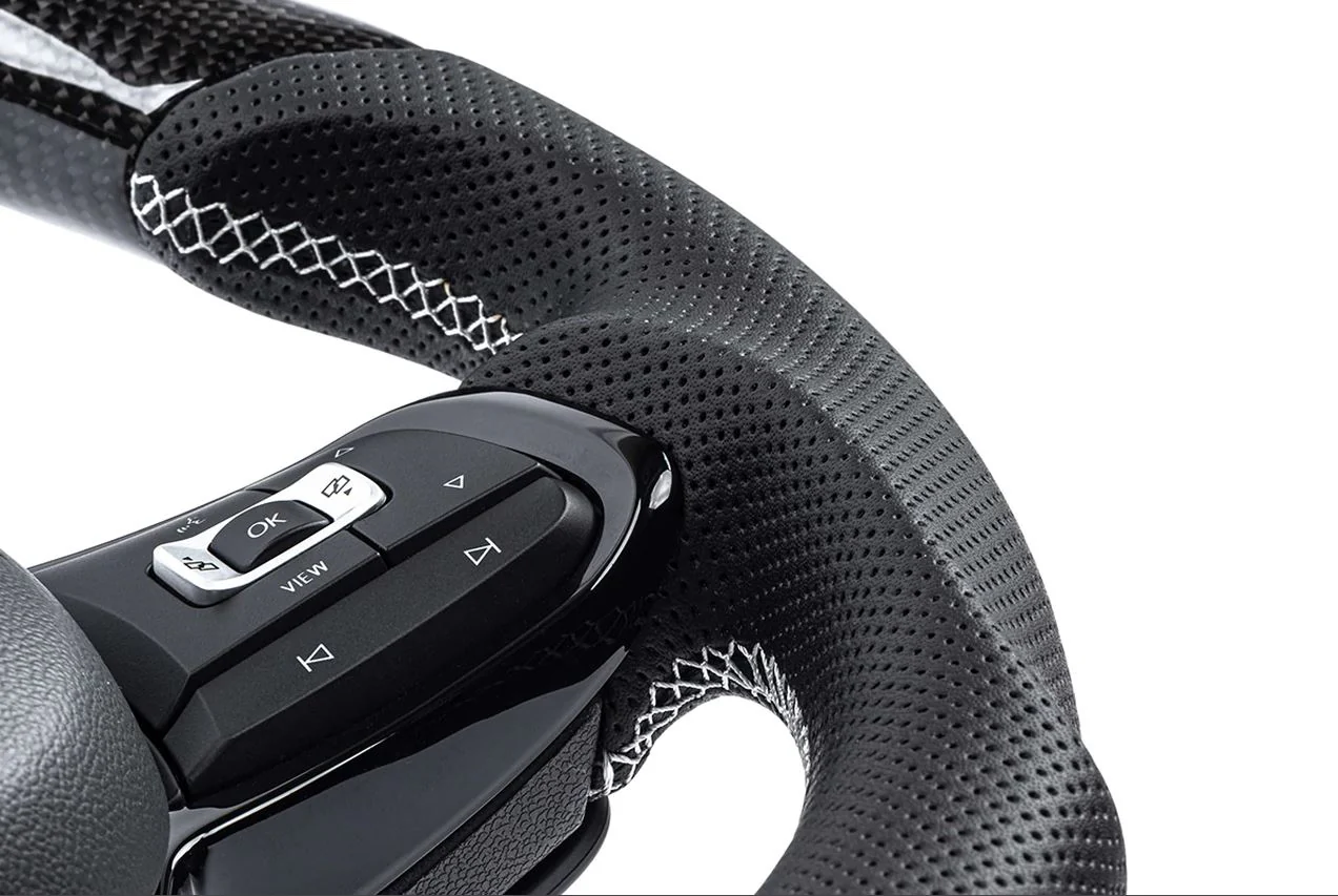APR Carbon Fibre / Perforated Leather Steering Wheel Golf Mk7/Mk7.5 R / GTI / GTD - Image 5