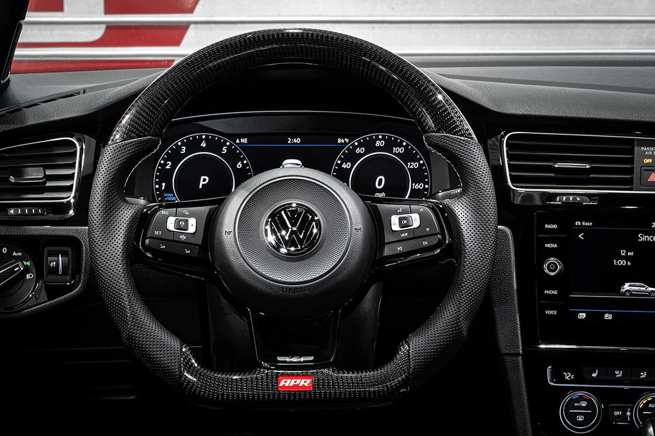 APR Carbon Fibre / Perforated Leather Steering Wheel Golf Mk7/Mk7.5 R / GTI / GTD - Image 7