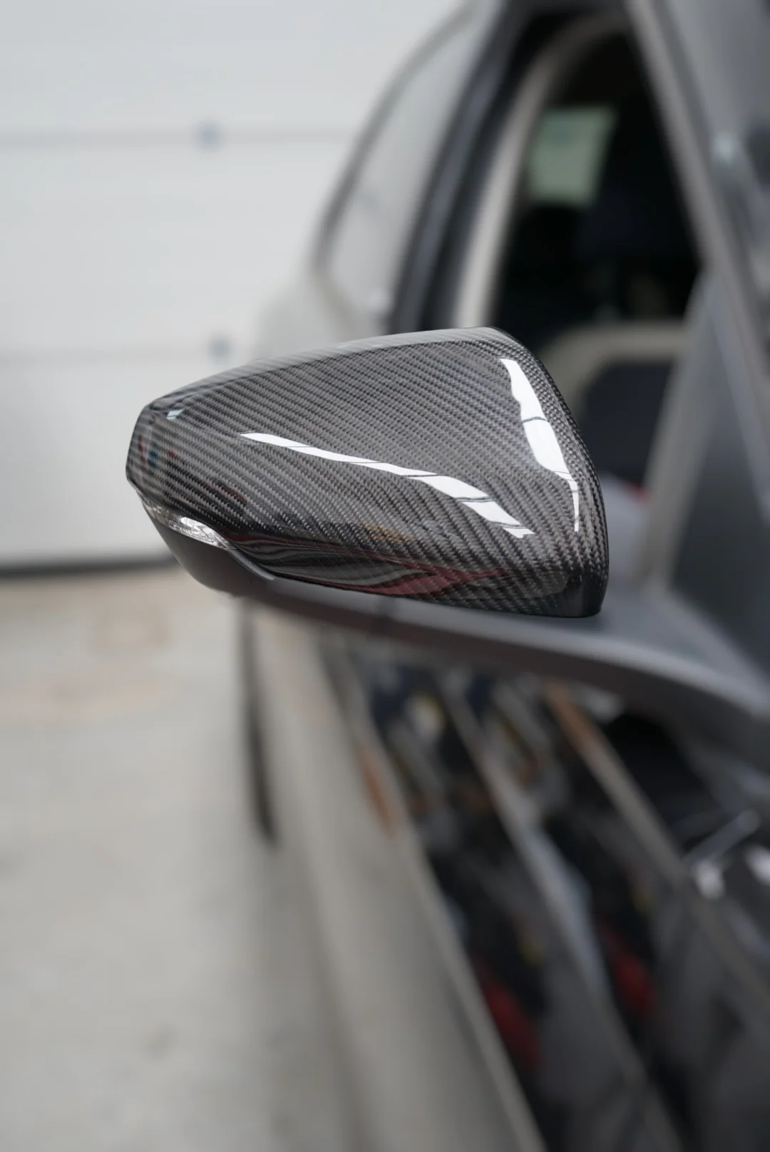 AUDI A1 Carbon Fibre Replacement Mirror Covers (2018+ Models) - Image 2