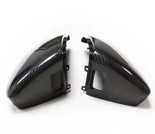 Audi A3 8Y Genuine Carbon Fibre Mirror Covers With Lane Assist (2021+ Models) LHD - Image 2