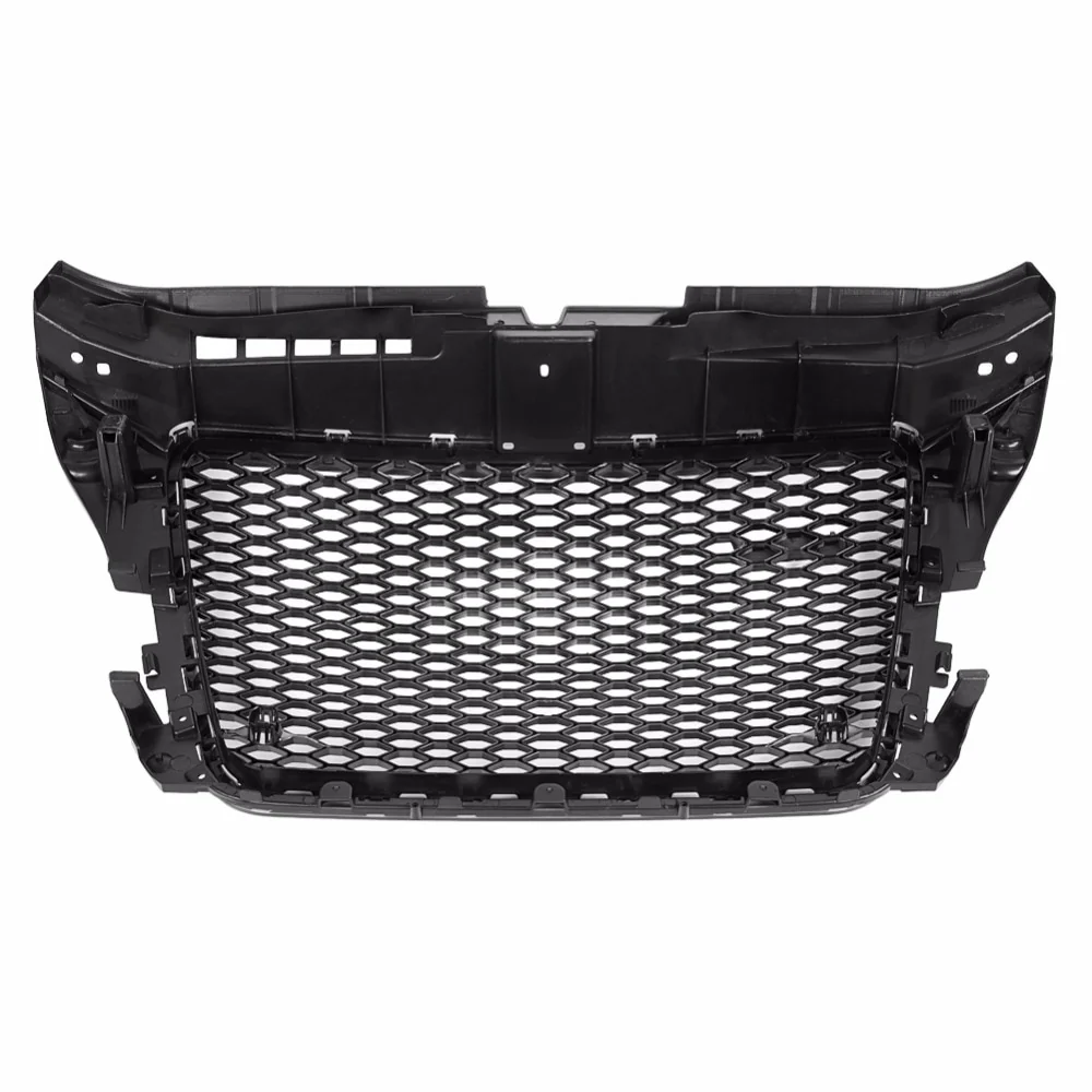 Audi A3 / S3 8P RS3 Style Honeycomb Debadge Front Grille - Gloss Black (2009 - 2012) - Image 4
