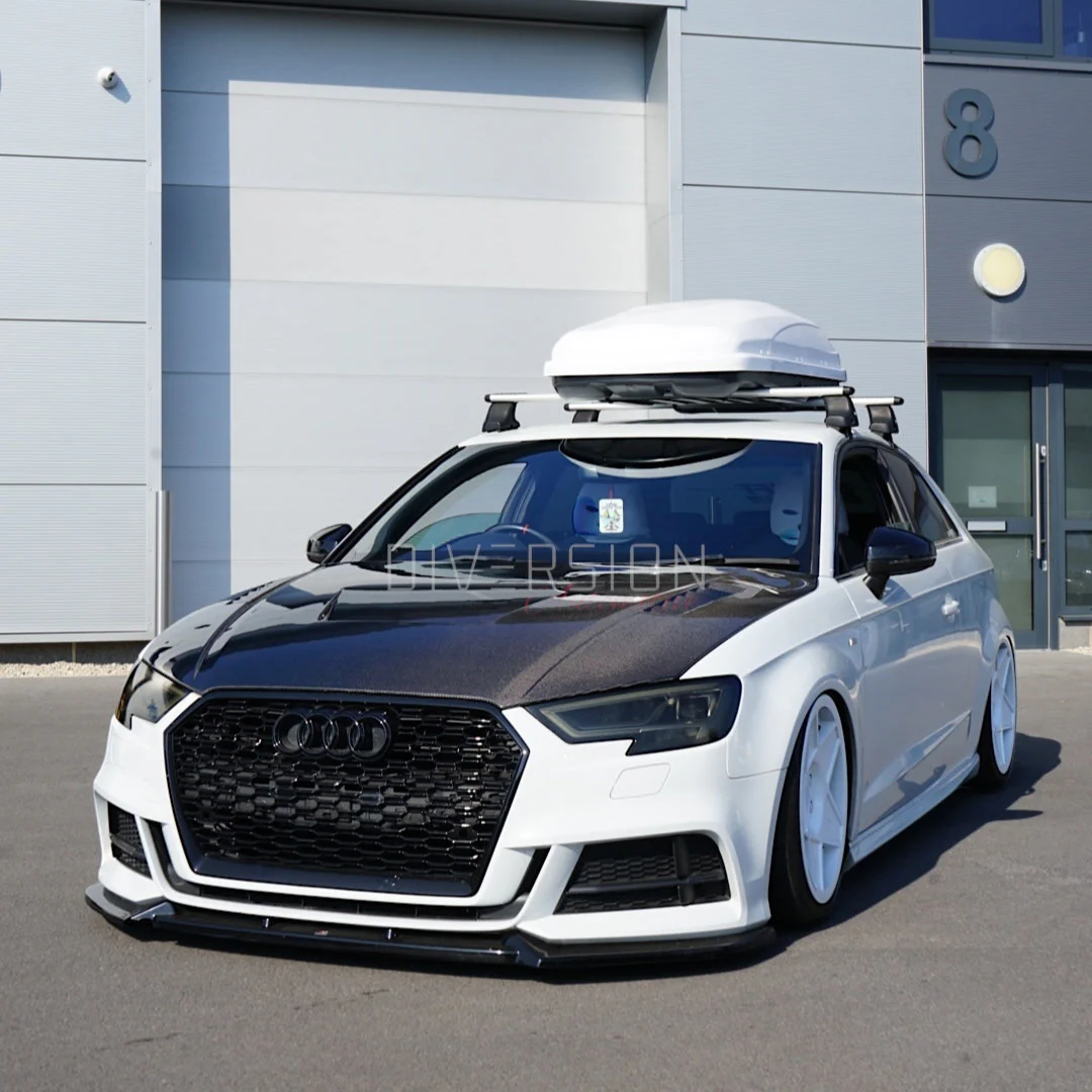 Audi A3/S3/RS3 8V Hatchback LY Style Genuine Carbon Fibre Bonnet (2012-2020) - DAS