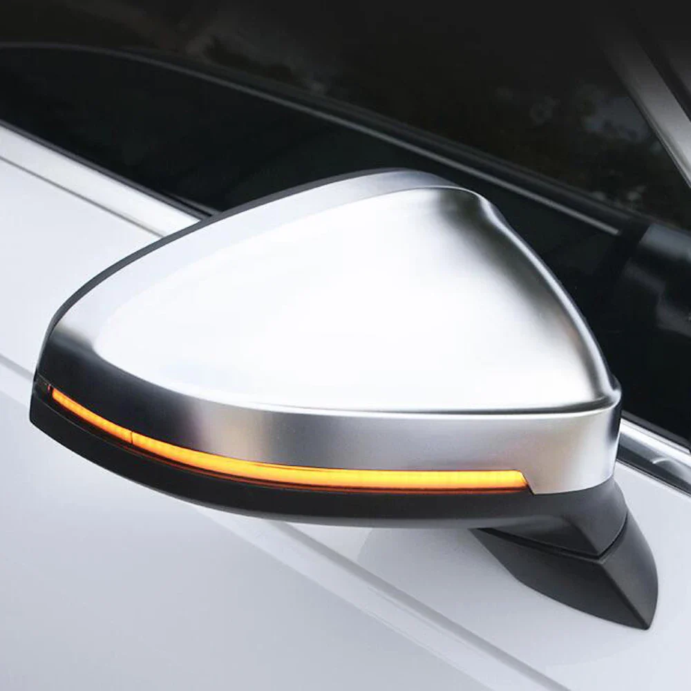 Audi A4 / S4 / RS4 B9 Satin Chrome Replacement Mirror Covers (2016+) - Image 2