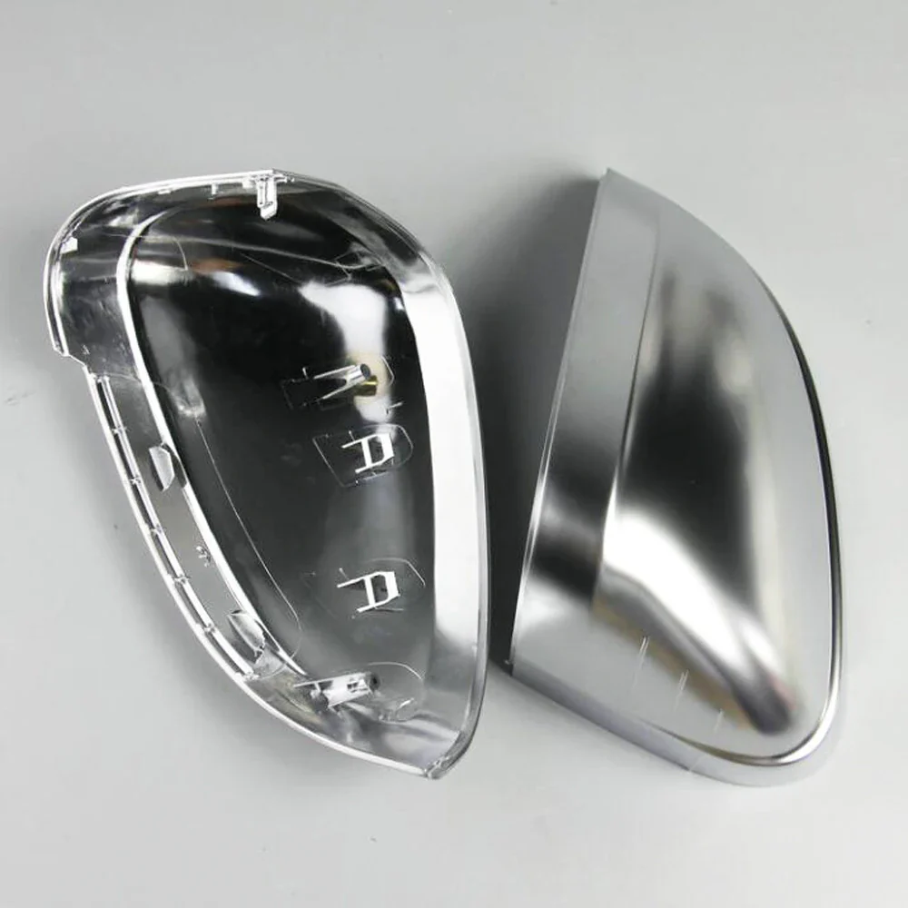 Audi A4 / S4 / RS4 B9 Satin Chrome Replacement Mirror Covers (2016+) - Image 5
