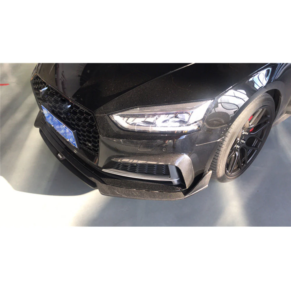 Audi A5 S-Line / S5 Carbon Fibre Bumper Canards (2017 - 2020+ Models) (Carbon Fibre) - Image 3
